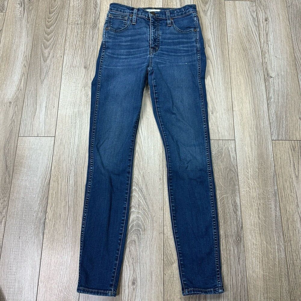 madewell 10" high rise skinny jeans 26‎ Medium Wash Blue Denim